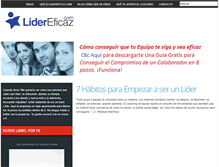 Tablet Screenshot of lidereficaz.com